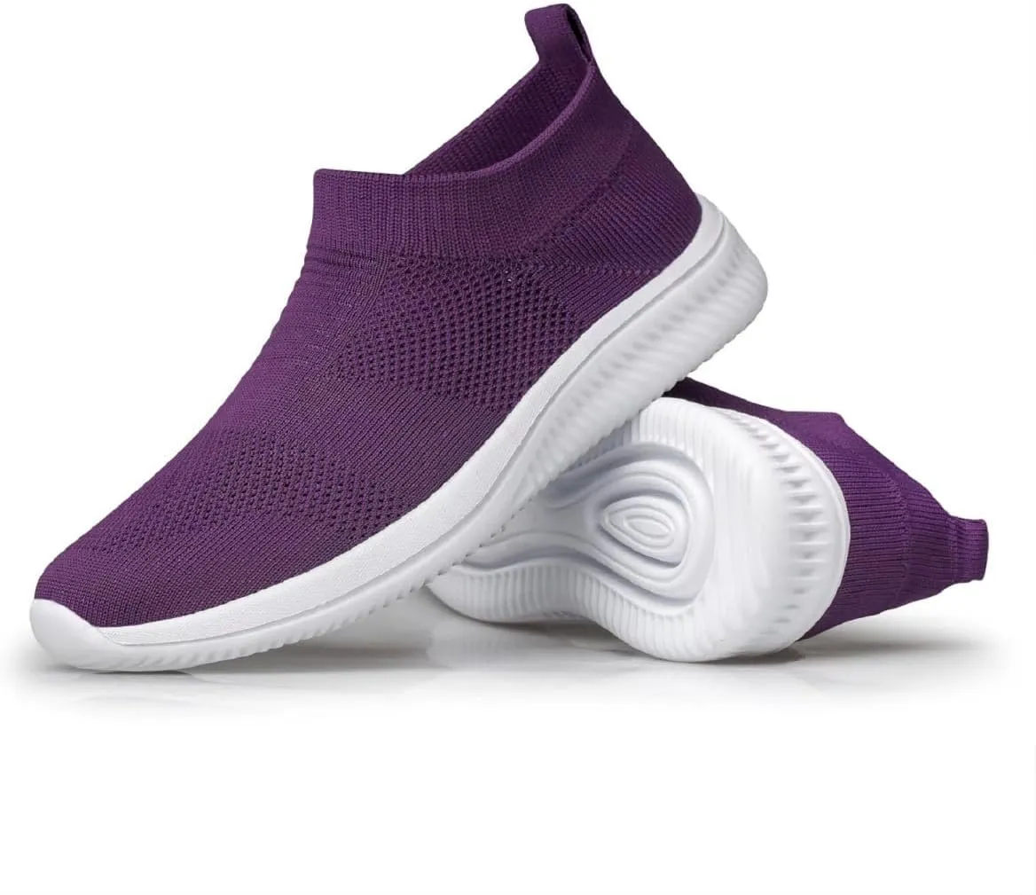 vibdiv Walking Shoes Women Casual Sock Sneakers Lightweight Comfy Breathable Pull-on Zapatillas de Mujer
