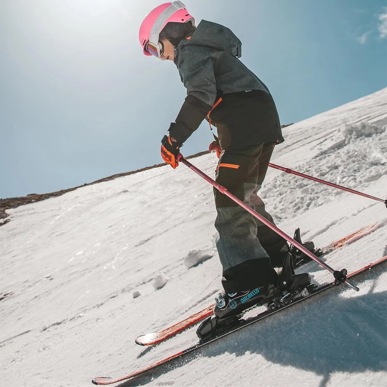 Volkl Deacon All-Mountain Groomers Piste Tip Rocker Composite Core Beginner Youth Junior VMotion Skis w/SKP V2 Base
