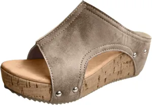 Wedges & Platform Sandals Women Orthopedic Sandals Soft Sole Non-Slip Wedge Sandals for Women Arch Support Summer Slippers Dressy Shoes Hollow Out Travel Slipper, 6, 1-black