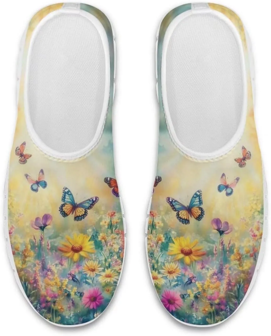 Women Slip On Tennis Shoes Casual Sneakers Womens Non Slip Work Shoes