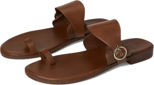 Women's Barcelona Slip On Sandal Slides, Luggage Leather, 7.5