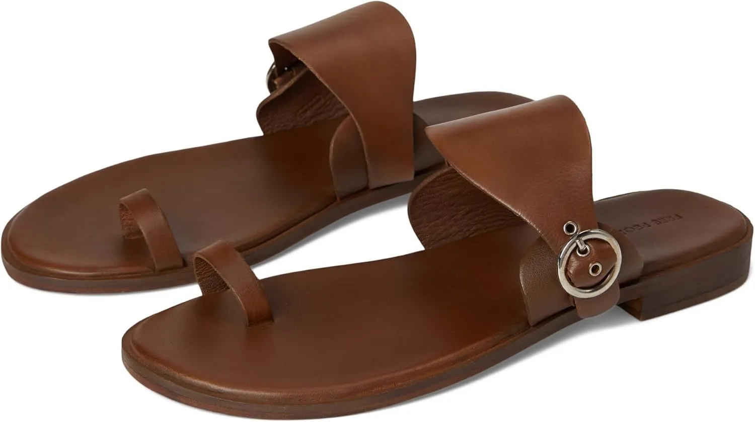 Women's Barcelona Slip On Sandal Slides, Luggage Leather, 7.5