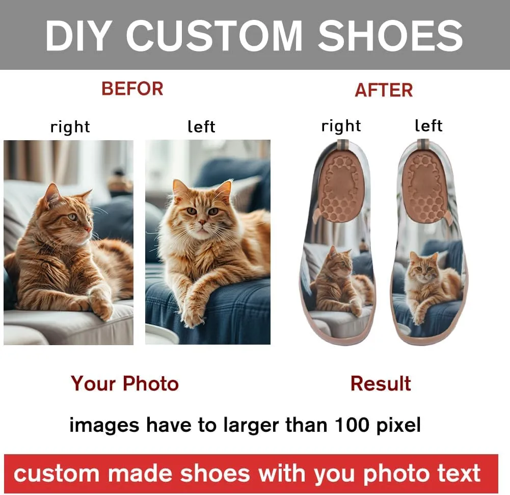 Women's Floral Art Painted Shoes Knitted Slip On Loafers Comfort Walking Sneakers