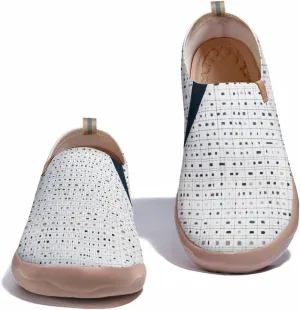 Women's Floral Art Painted Shoes Knitted Slip On Loafers Comfort Walking Sneakers