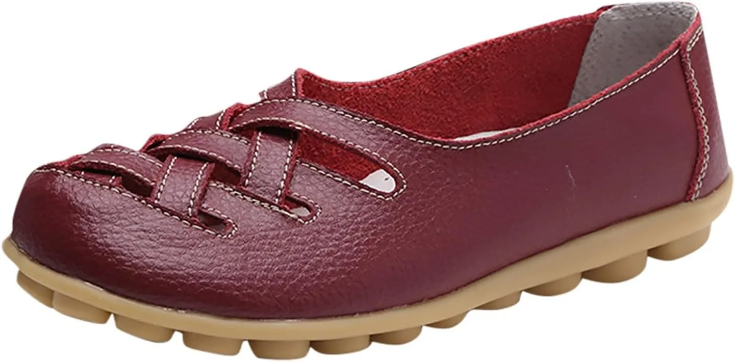 Womens Loafers 2024 Slip-On Loafers Flats Shoes Dressy Moccasins Driving Penny Loafers Flats Comfortable Casual Work Shoes