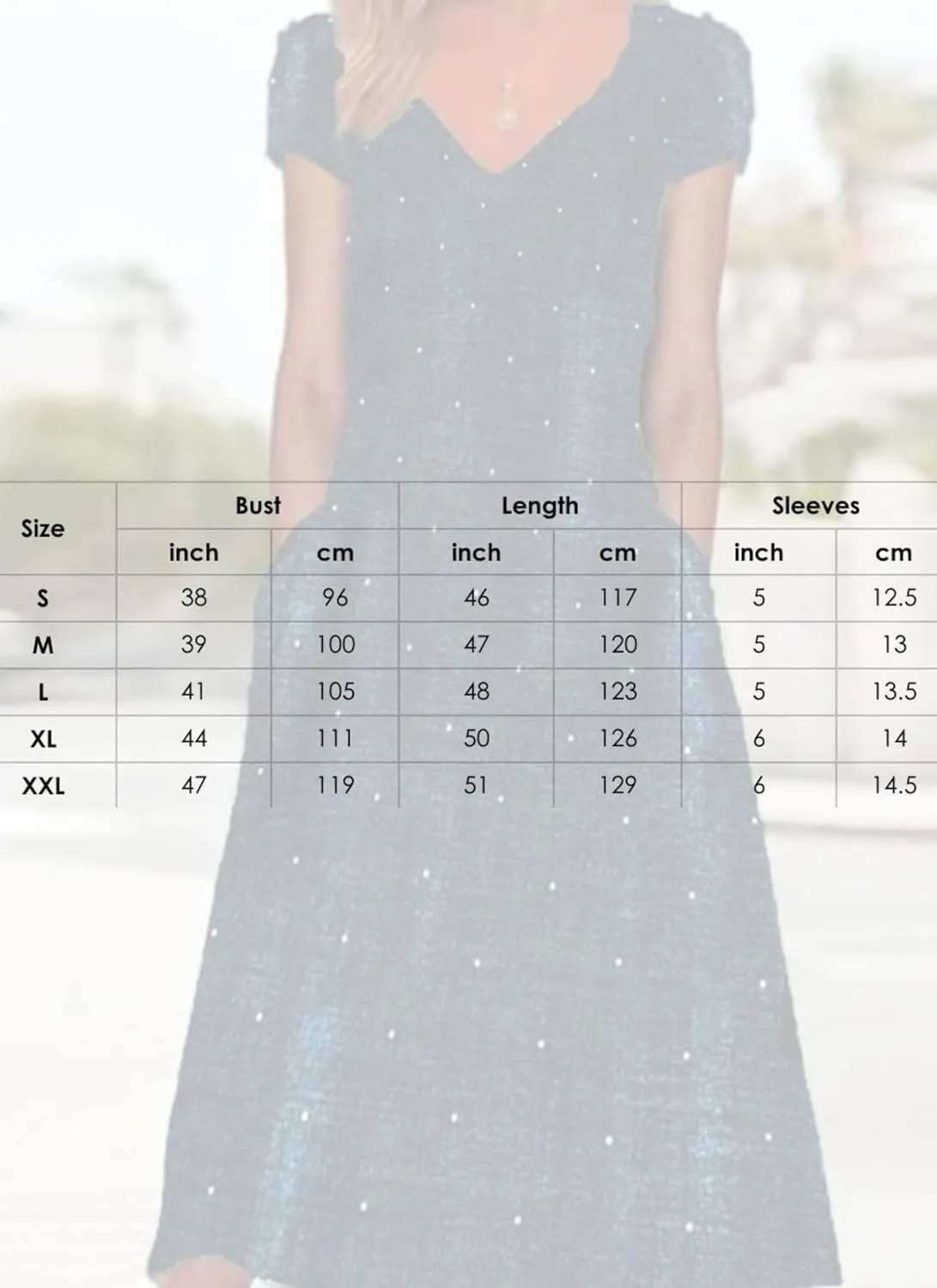 Women's Navy Blue Polka Dot V Neck Midi Dress 2025 Spring Casual Loose Fit Cotton Day Dress for Everyday Wear