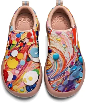 Women's Painted Travel Shoes Slip Ons Comfortable Lightweight Walking Loafers