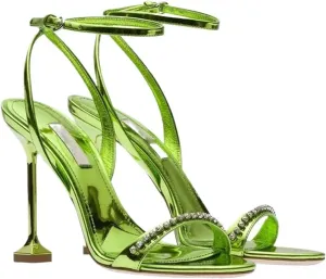 Womens Rhinestone Strappy Sandals Open Toe Ankle Strap Heels Weddings Proms Party Dress Sandals