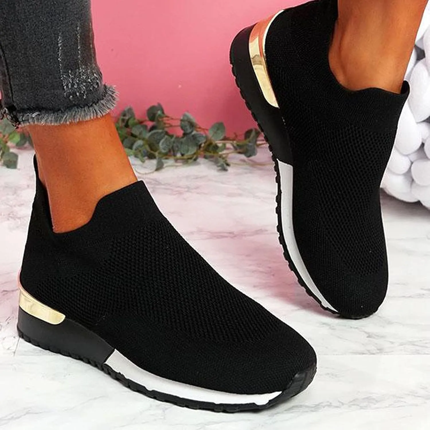 Womens Running Shoes Lightweight Tennis Shoes Non Slip Mens Tennis Shoes Walking Casual Work Shoes Women's Fashion Sneakers Platform Tennis Shoe Casual Loafers