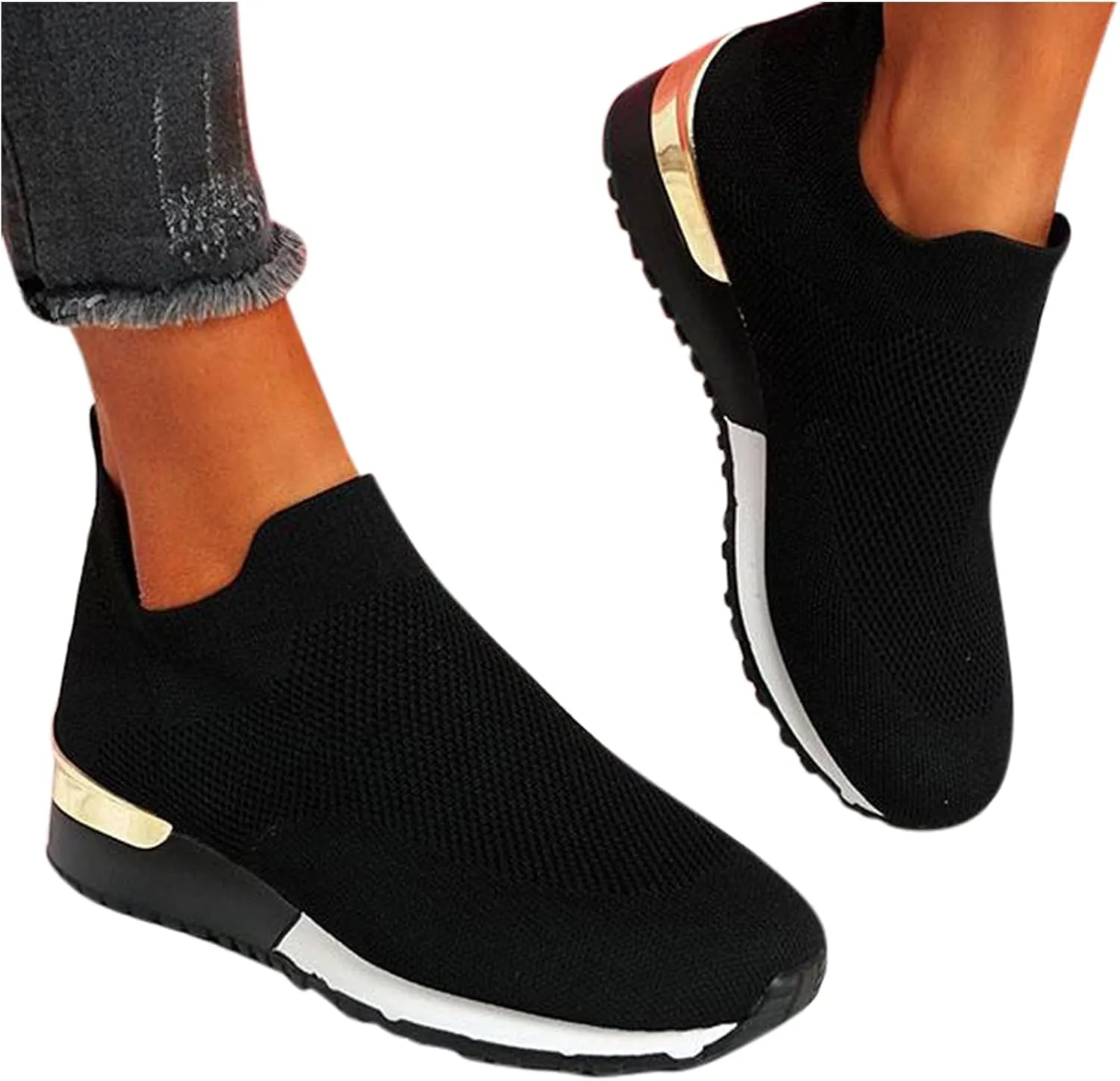 Womens Running Shoes Lightweight Tennis Shoes Non Slip Mens Tennis Shoes Walking Casual Work Shoes Women's Fashion Sneakers Platform Tennis Shoe Casual Loafers