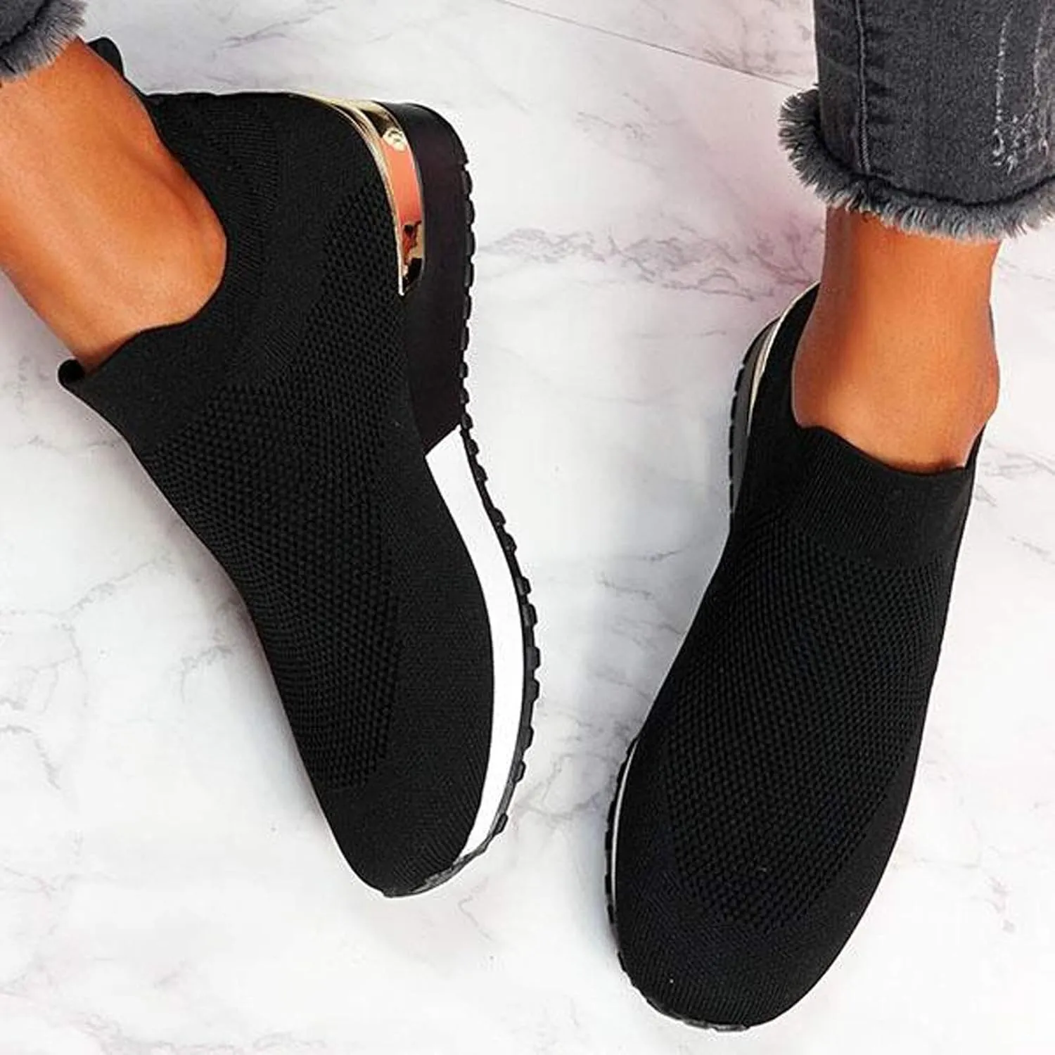Womens Running Shoes Lightweight Tennis Shoes Non Slip Mens Tennis Shoes Walking Casual Work Shoes Women's Fashion Sneakers Platform Tennis Shoe Casual Loafers