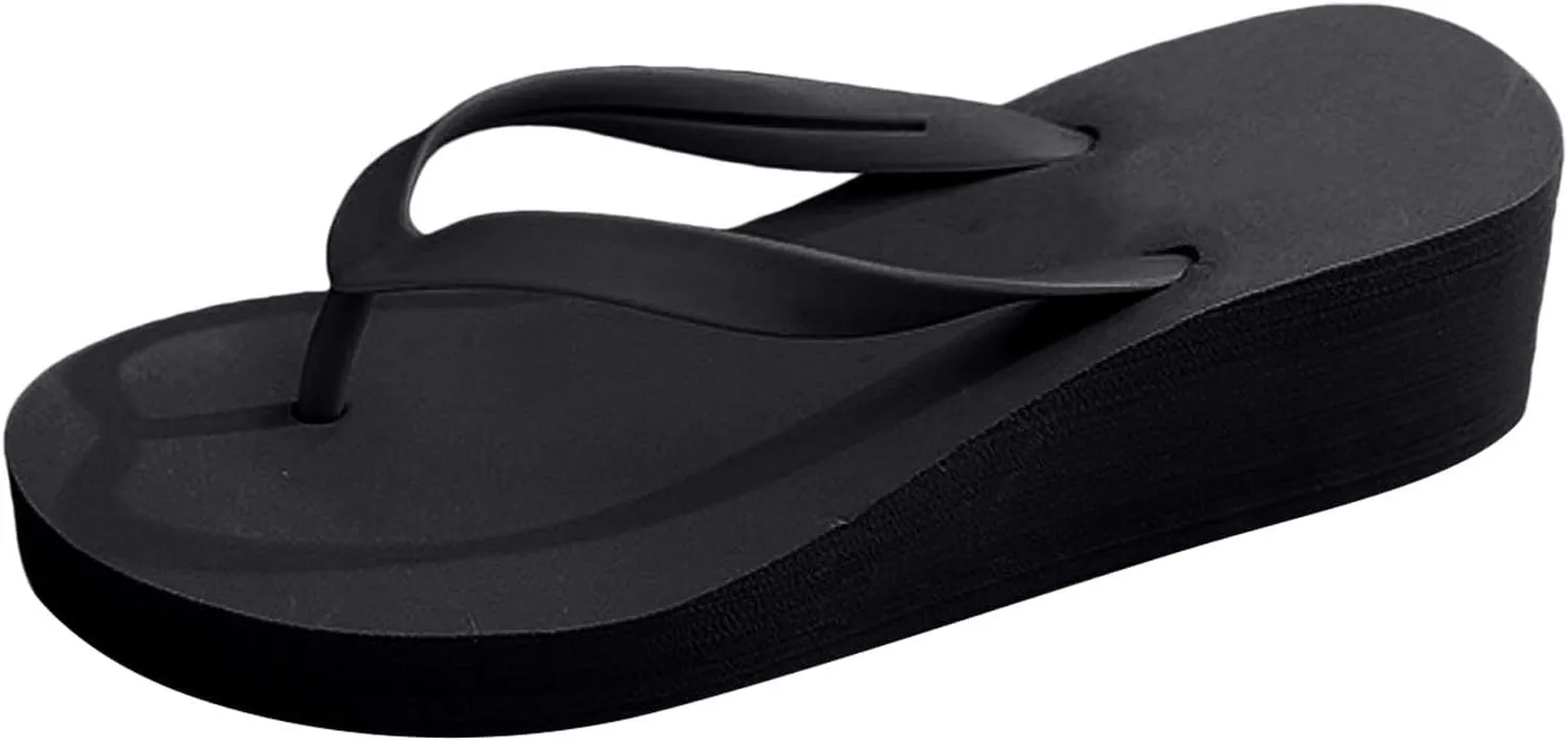 Womens Slip On Flip Flops Bow Beach Summer Gladiator Flat Cute Dressy Summer Sandals