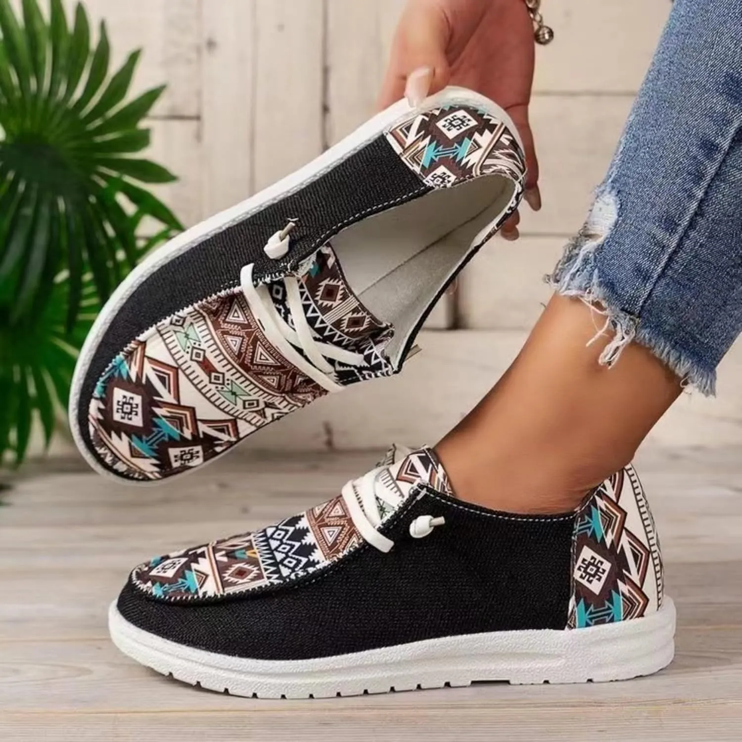 Womens Slip-on Loafers Slip in Boat Walking Shoes Comfortable Light-Weight Casual Boat Shoes