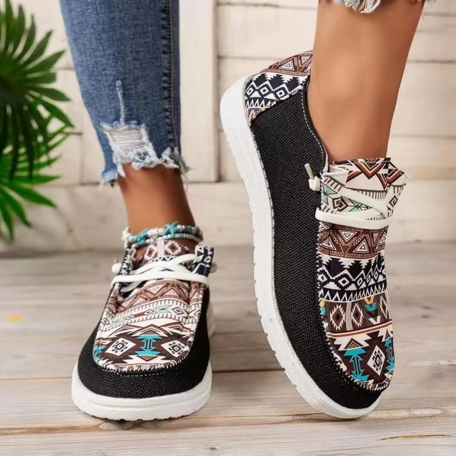 Womens Slip-on Loafers Slip in Boat Walking Shoes Comfortable Light-Weight Casual Boat Shoes