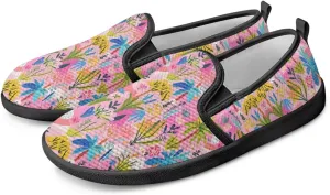 Womens Slip On Mesh Flats Breathable Low-Cut Loafers Wide Toe Box Walking Shoes Laides Dressy Shoes Soft SizeUS 6-11
