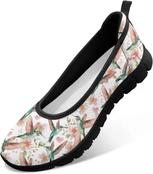 Women's Slip On Sneakers, Everyday Mesh Shoes, Non Slip Sole & Breathable Mesh, Lightweight & All-Day Comfort Black Sole