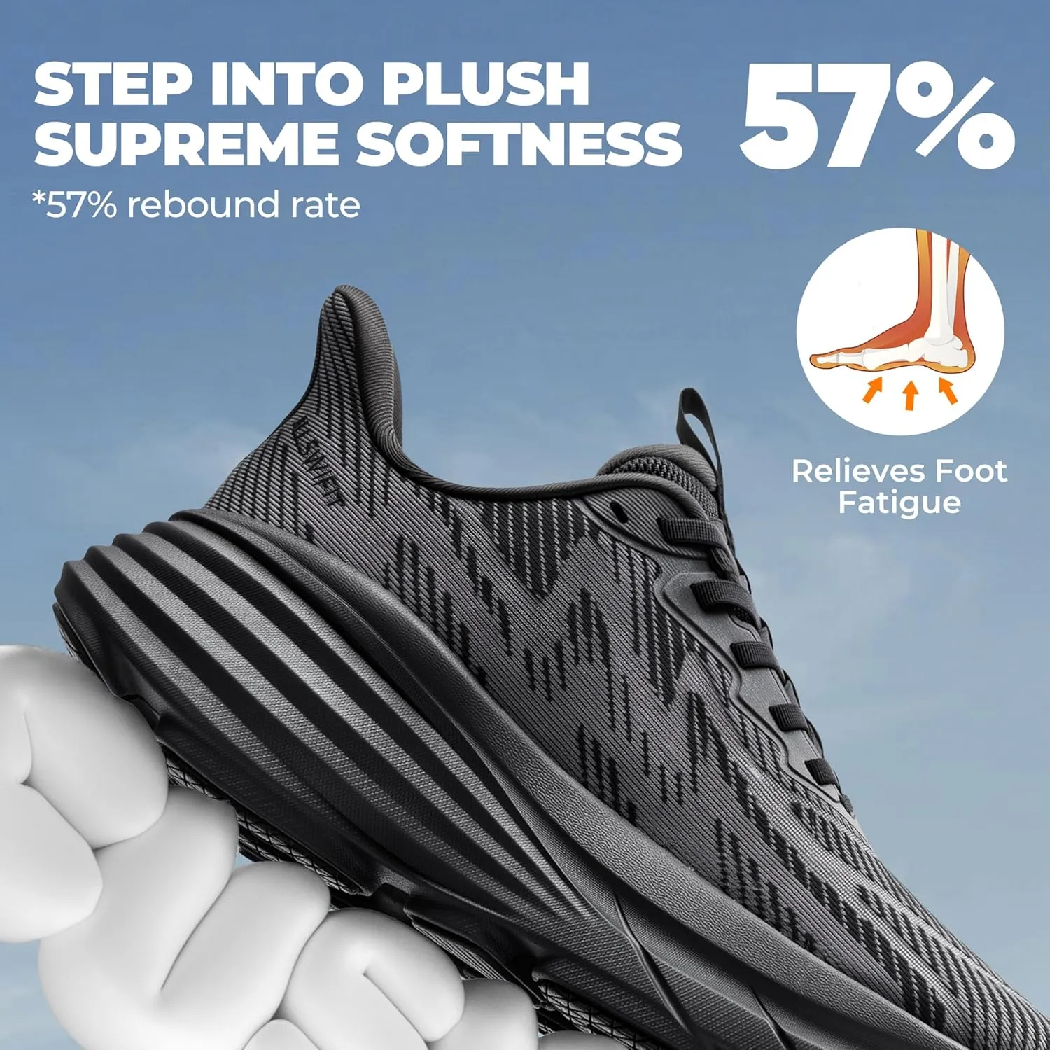 Women's Slip On Walking Shoes Hands-Free Cushion Running Tennis SwiftPlush Non-Slip Comfortable Workout Gym Athletic Fashion Sneakers