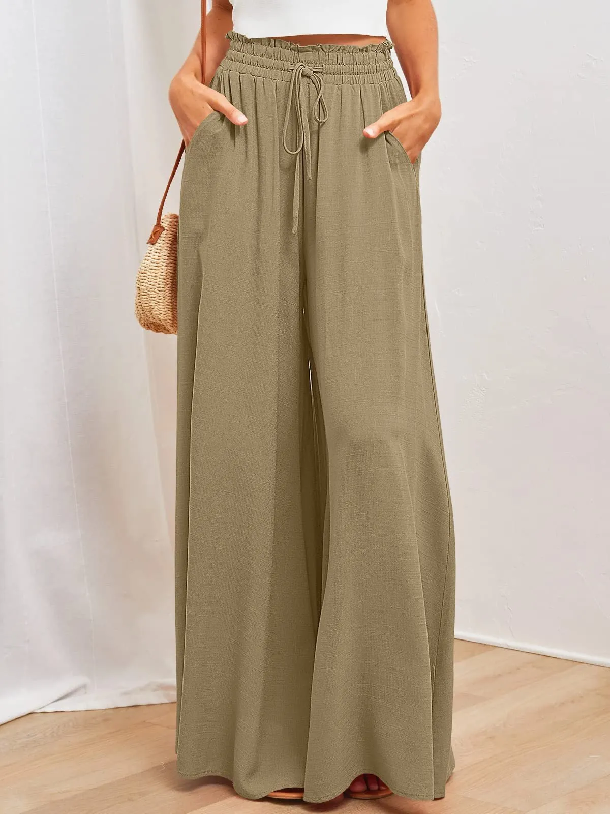 Women's wide-leg pants, casual, loose and popular, spring and summer