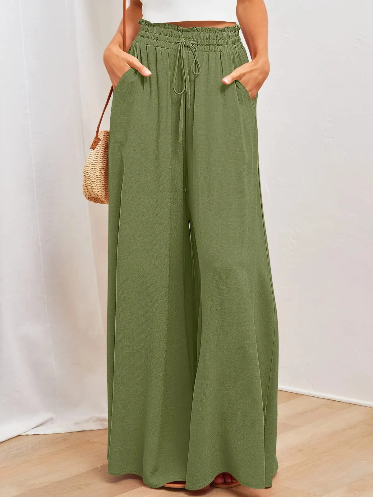 Women's wide-leg pants, casual, loose and popular, spring and summer