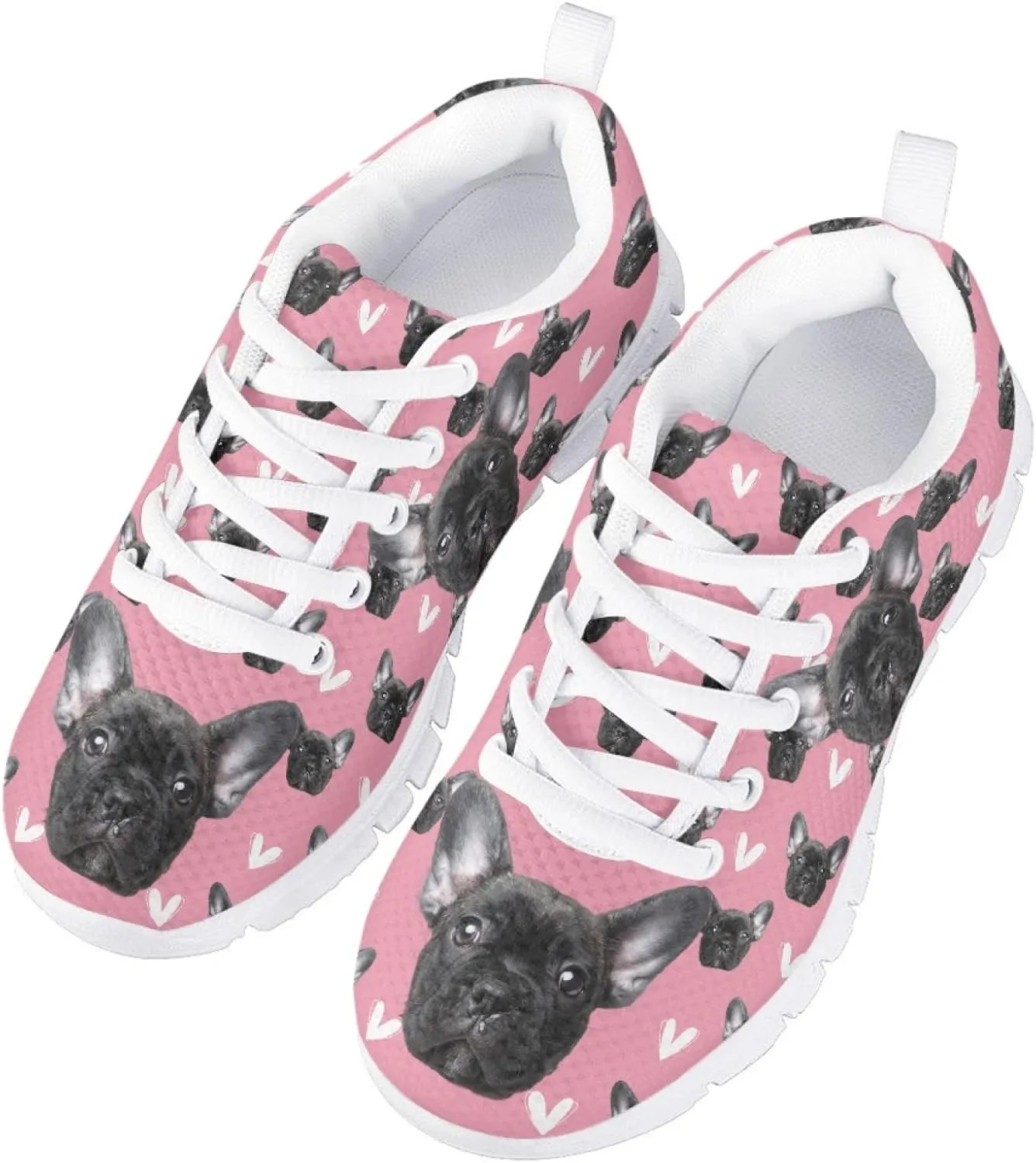 Yzaoxia Kids Sneakers Lace Up Breathable Running Tennis Shoes for Girls Light Weight Walking Sports Shoes Comfortable