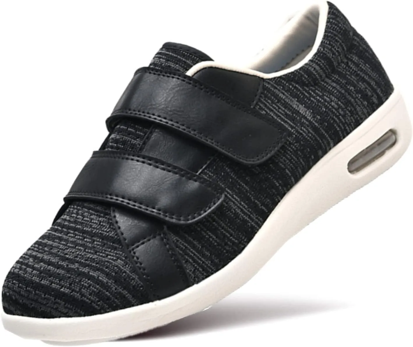 ZGDG Women Diabetic Shoes Wide Width Edema Comfy Shoes with Adjustable Strap Lightweight Non-Slip Orthopedic Walking Shoes for Elderly Hammertoe Arthritis Bunions Swollen Feet