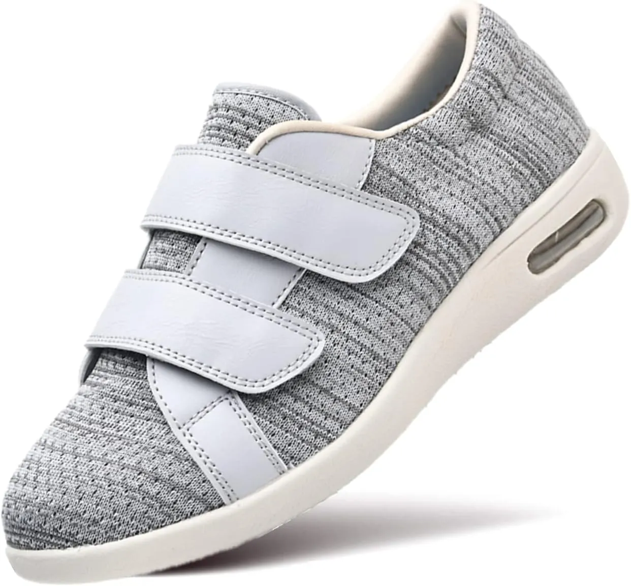 ZGDG Women Diabetic Shoes Wide Width Edema Comfy Shoes with Adjustable Strap Lightweight Non-Slip Orthopedic Walking Shoes for Elderly Hammertoe Arthritis Bunions Swollen Feet